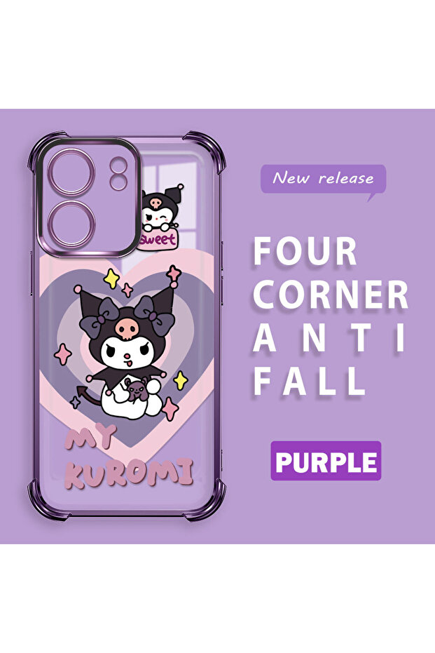 Redmi 13C Compatible Transparent Silicone Flutter Protective Case with Pattern - 2