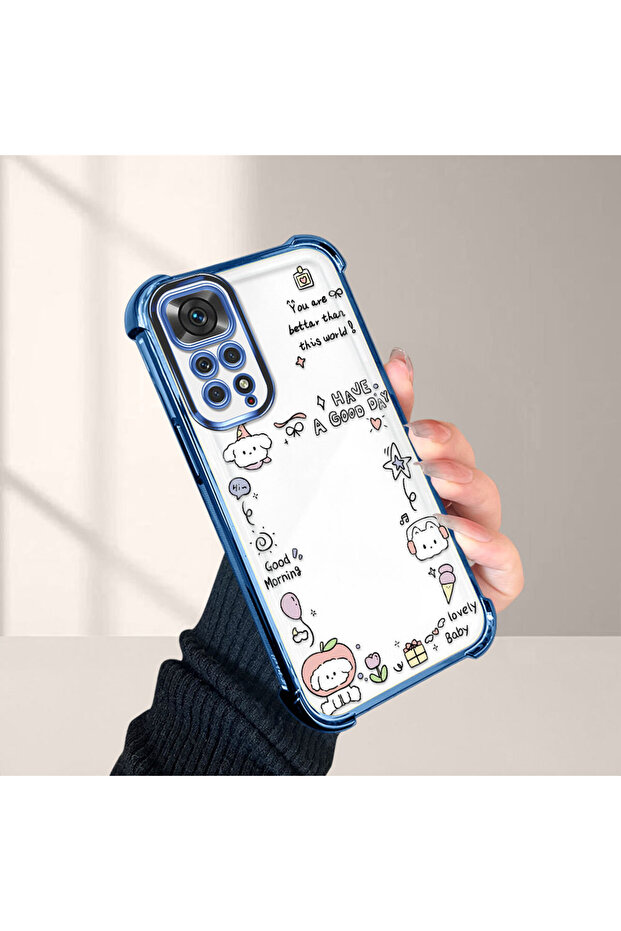 حافظة حماية من السيليكون الشفاف المتوافقة مع Redmi Note 11S، نمط إبداعي - 5