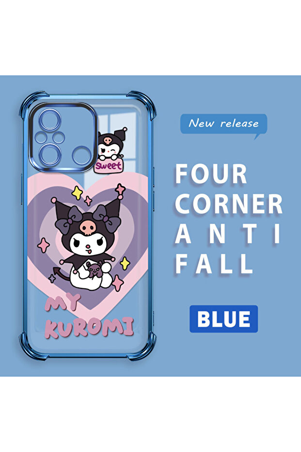 Redmi 12C Compatible Transparent Silicone Flutter Protective Case with Pattern - 2