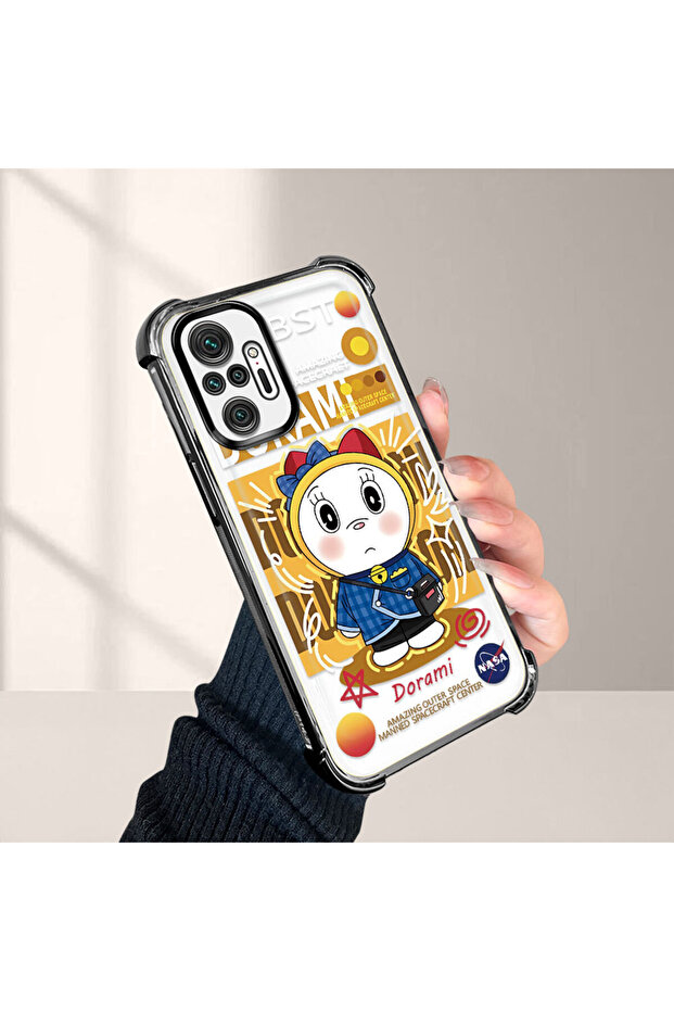 حافظة حماية من السيليكون الشفاف المتوافقة مع هاتف Redmi Note 10 Pro من Doraemon - 5