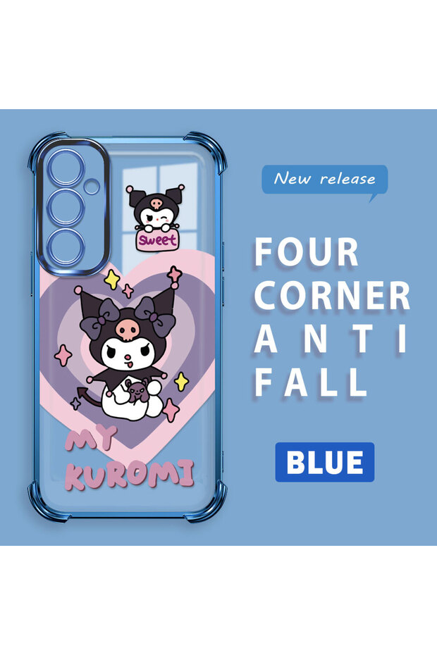 حافظة حماية من السيليكون الشفاف المتوافقة مع هاتف سامسونج جالاكسي A05S، مزودة بنمط - 2