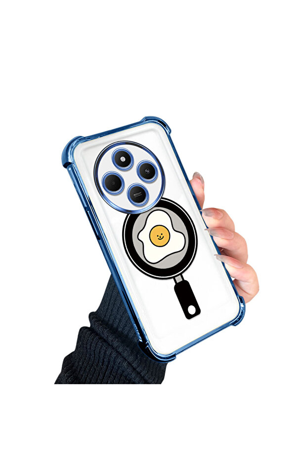 حافظة حماية من السيليكون الشفاف المتوافقة مع Redmi A4 بنمط مموج - 2