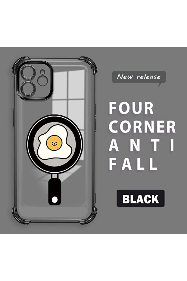 حافظة واقية من السيليكون الشفاف المتوافقة مع هاتف iPhone 12 بنمط تافا - 1