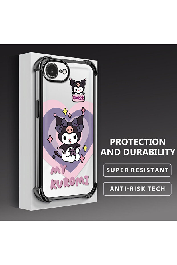 حافظة حماية من السيليكون الشفاف المتوافقة مع هاتف iPhone 16e، مزودة بنمط حماية - 4