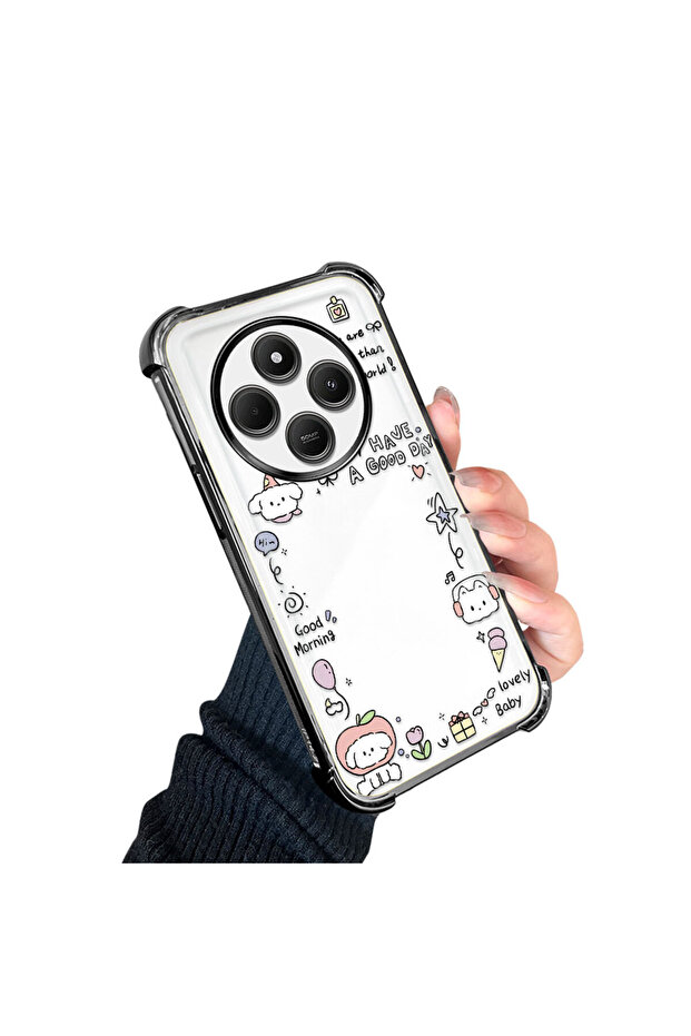 حافظة حماية من السيليكون الشفاف المتوافقة مع Redmi A4 بنمط إبداعي - 2