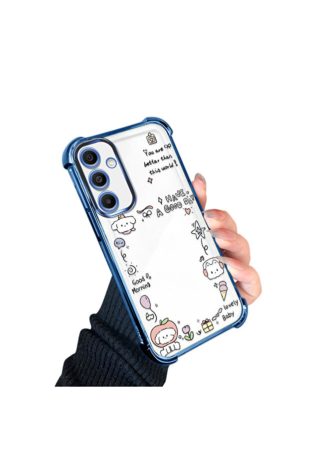 حافظة حماية من السيليكون الشفاف المتوافقة مع هاتف سامسونج جالاكسي A16، نمط إبداعي - 2