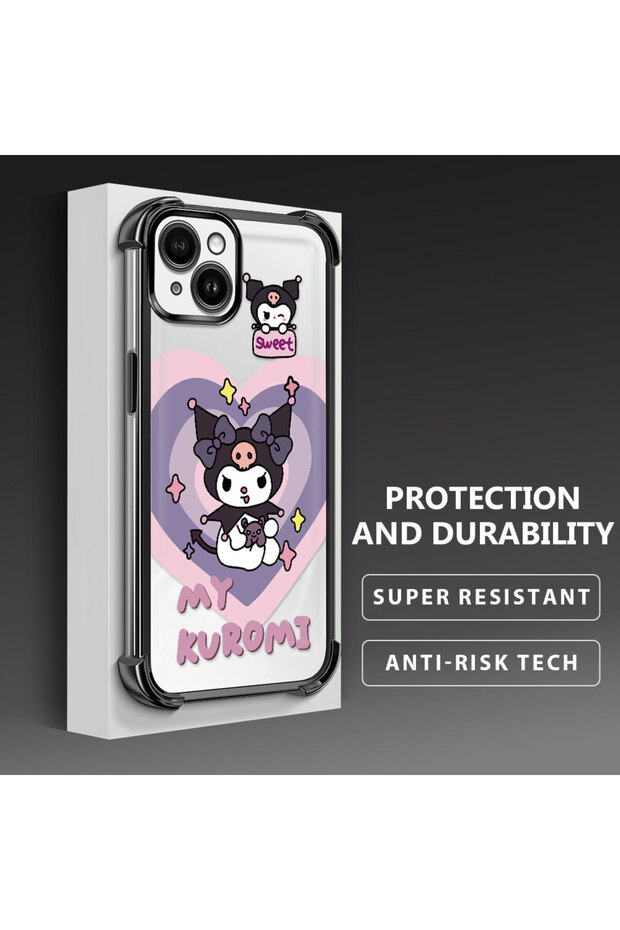 حافظة حماية من السيليكون الشفاف المتوافقة مع هاتف iPhone 14 Plus، مزودة بنمط حماية - 4