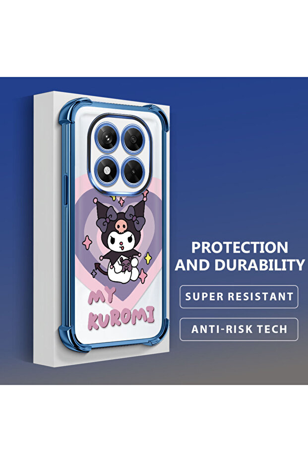 حافظة حماية من السيليكون الشفاف المتوافقة مع هاتف Redmi Note 14 Pro 4G، مزودة بنمط حماية - 4