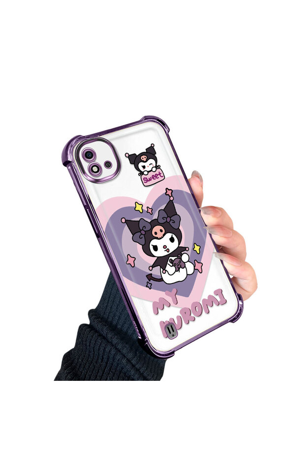 حافظة حماية من السيليكون الشفاف المتوافقة مع Realme C20/C20A، مزودة بنمط - 3