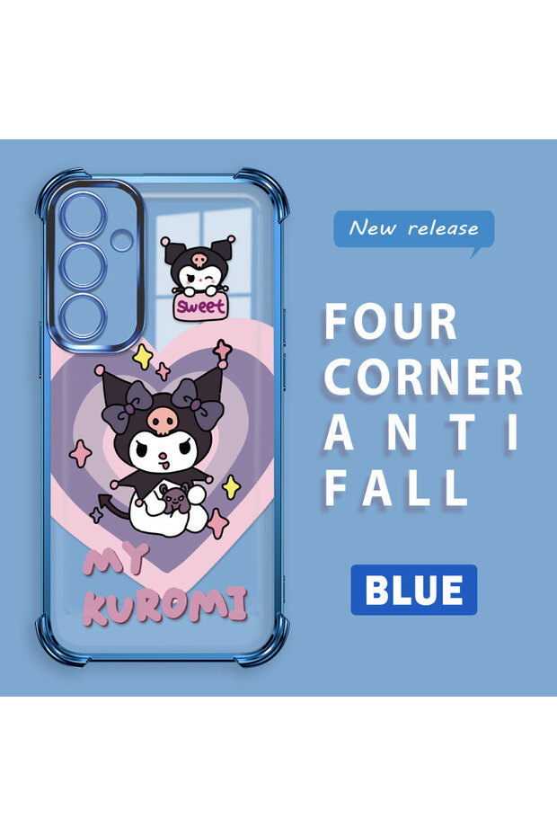 حافظة حماية من السيليكون الشفاف المتوافقة مع هاتف سامسونج جالاكسي S23 Fe، مزودة بنمط حماية - 2