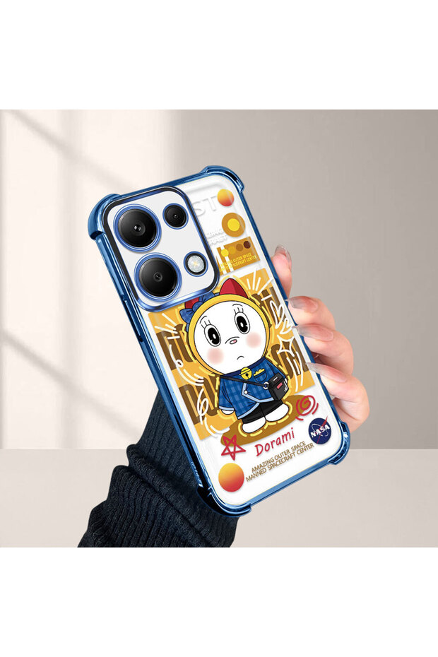 حافظة حماية من السيليكون الشفاف المتوافقة مع هاتف Poco M6 Pro 4G من Doraemon - 4