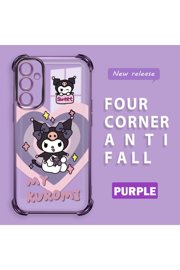 حافظة حماية من السيليكون الشفاف المتوافقة مع هاتف سامسونج جالاكسي A34، مزودة بنمط - 2