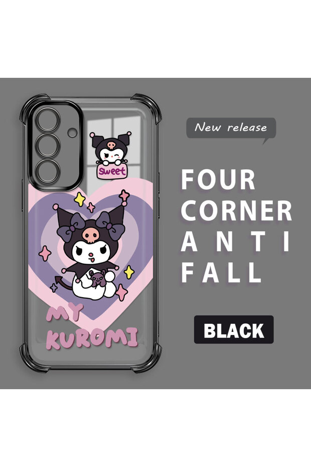 حافظة حماية من السيليكون الشفاف المتوافقة مع هاتف سامسونج جالاكسي A56، مزودة بنمط حماية - 2