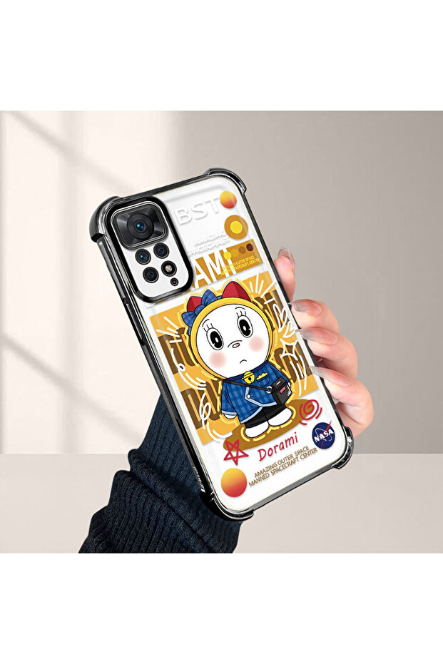 حافظة حماية من السيليكون الشفاف المتوافقة مع هاتف Redmi Note 11 Pro 5G من Doraemon - 4