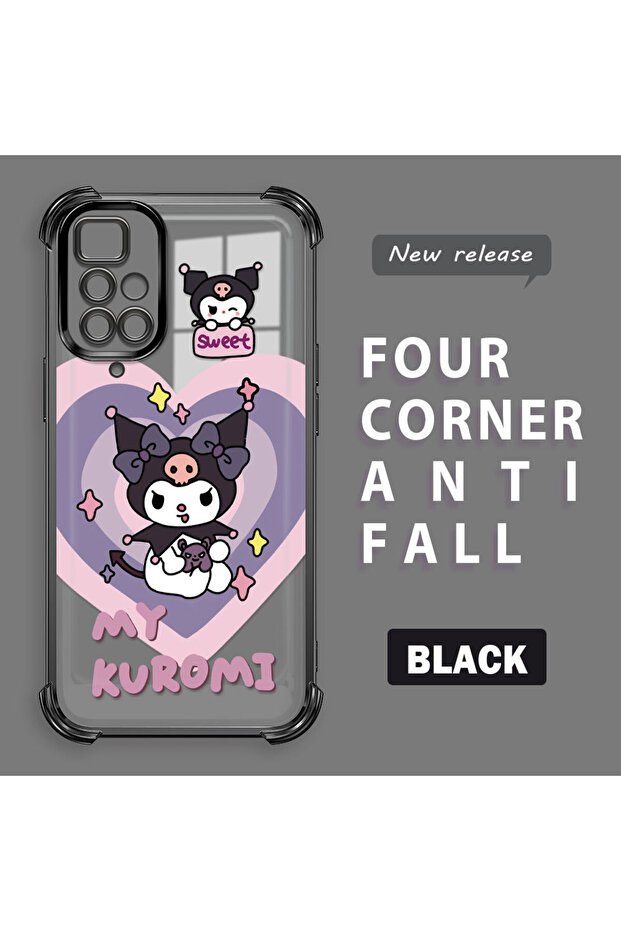 Redmi 10 Compatible Transparent Silicone Flutter Protective Case with Pattern - 2