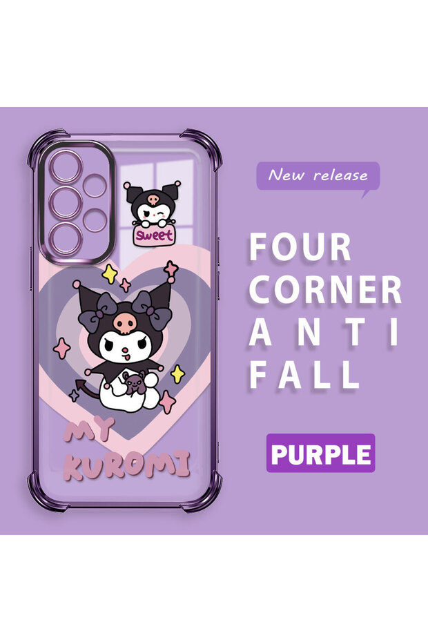 Samsung Galaxy A32 Compatible Transparent Silicone Flutter Protective Case with Pattern - 2