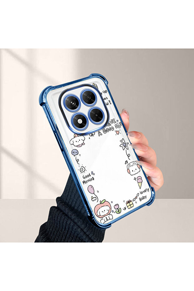 حافظة حماية من السيليكون الشفاف المتوافقة مع هاتف Redmi Note 14 Pro 4G بنمط إبداعي - 4