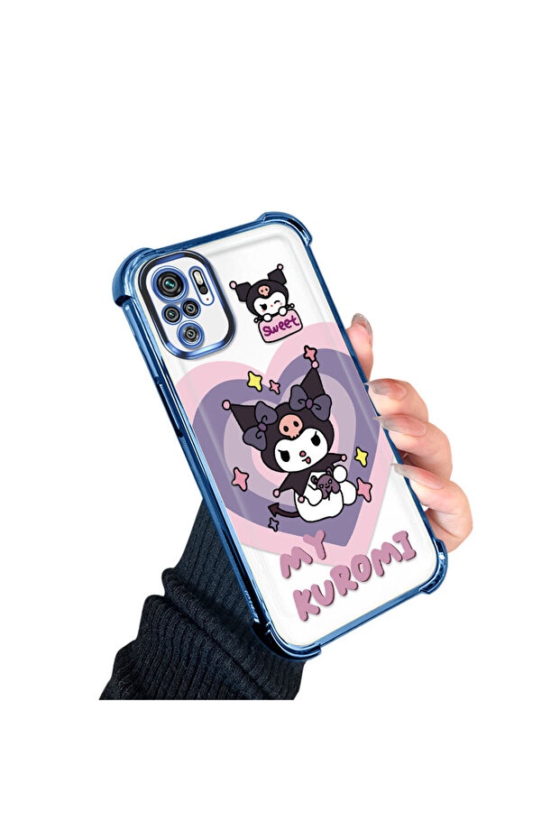 Poco M5S Compatible Transparent Silicone Flutter Protective Case with Pattern - 3