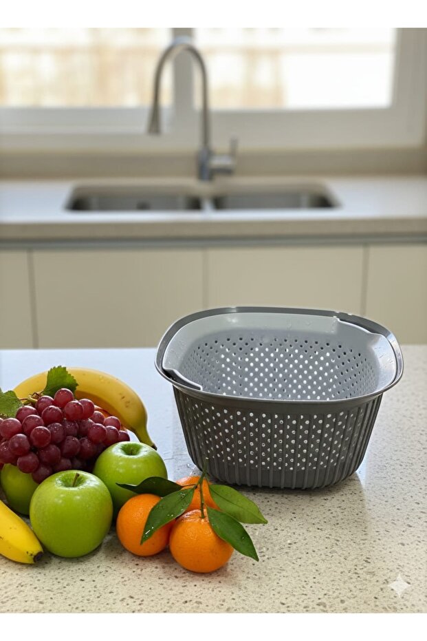 SÜZGEÇLİ KARE KASE - 2