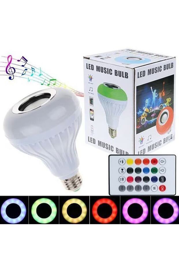 Bec LED inteligent cu difuzor Bluetooth și telecomandă - 2