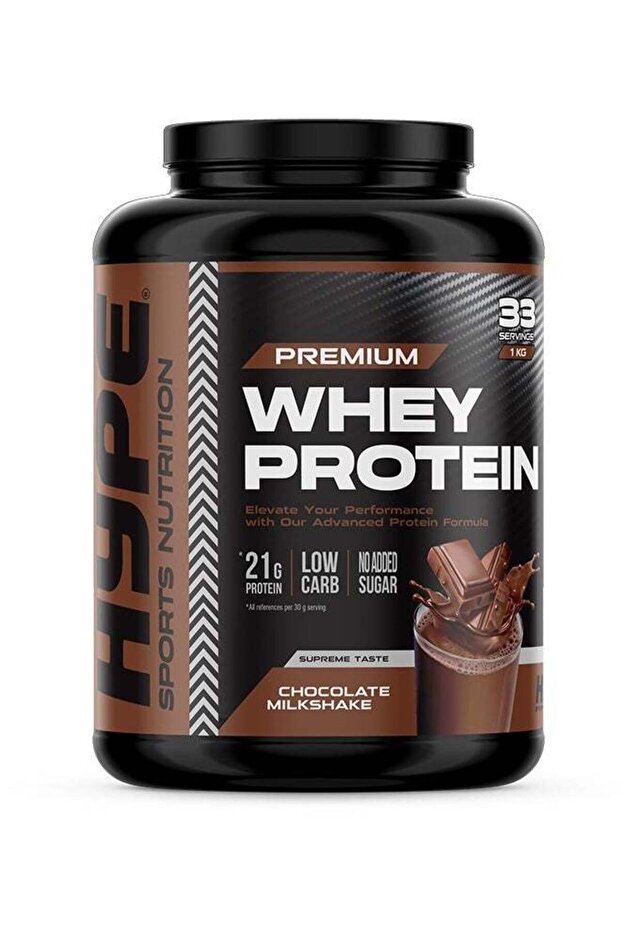 Whey Protein Powder Chocolate Milkshake | 1kg | 22g Protein, Low Sugar for Muscle Growth