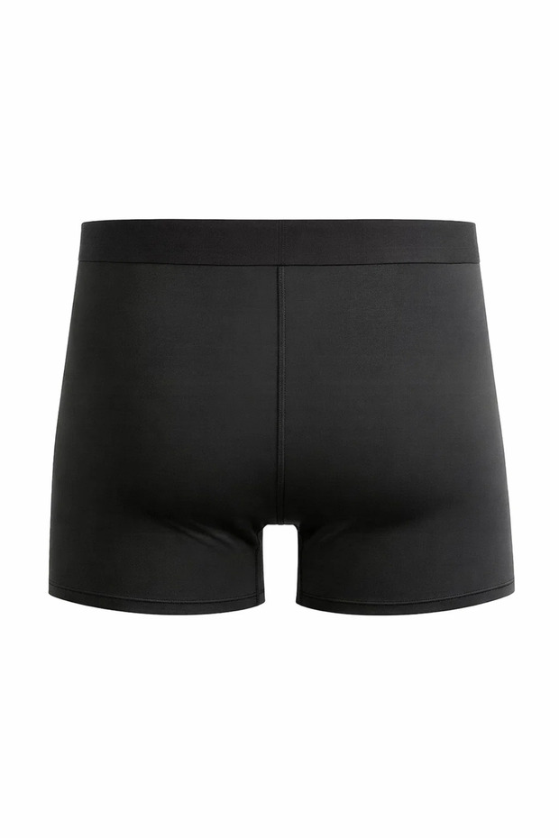 بوكسر رجالي أساسي مرن من القطن باللون الأسود مكون من 5 قطع - 7