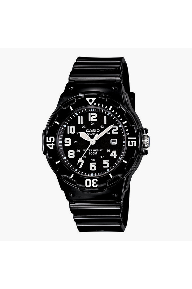 Women's Black Analog Resin Strap Watch LRW-200H-1BVDF