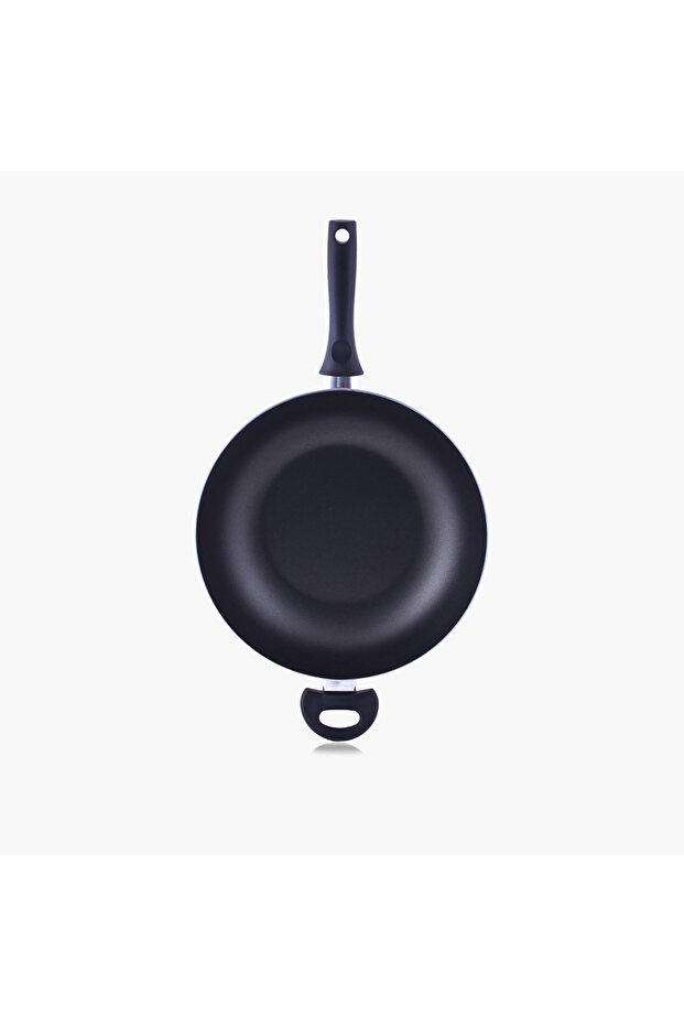 Rosso Aluminium Wok with Handle - 32 cm