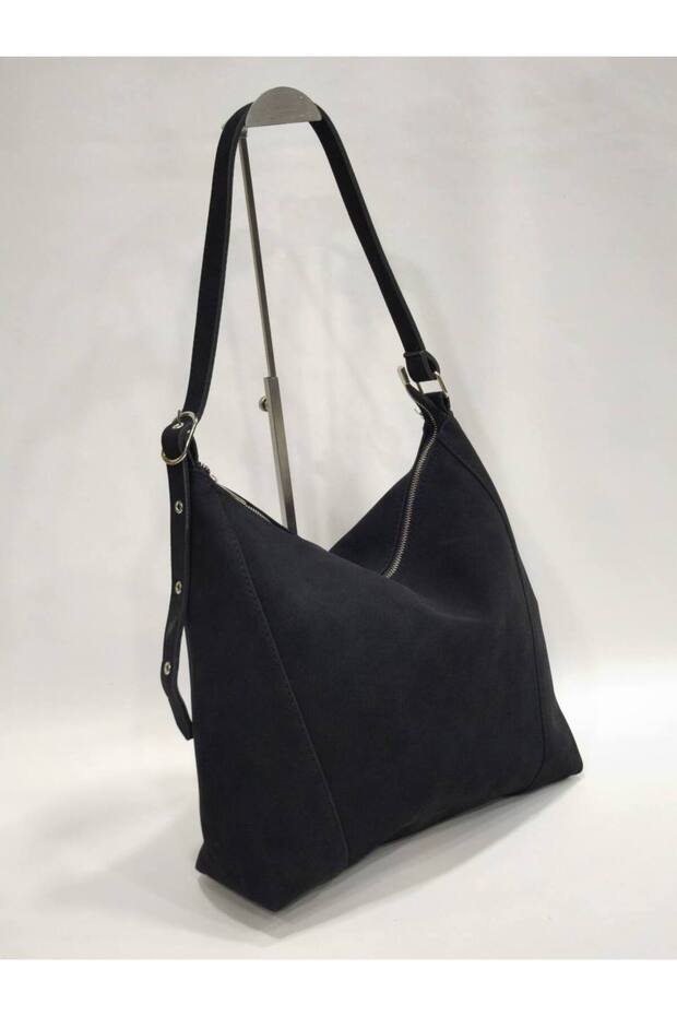 Women's Suede Shoulder Bag - with Belt