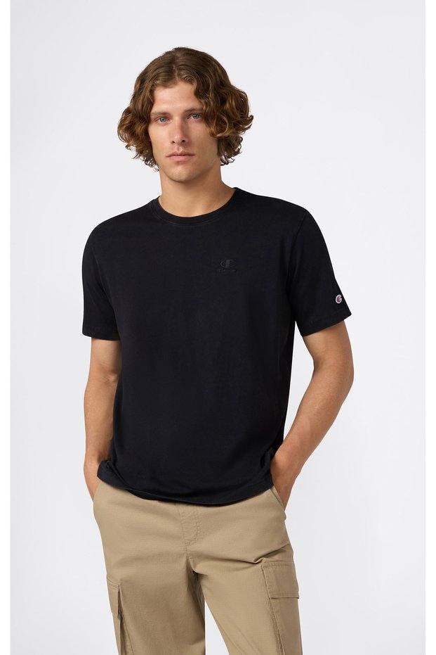Icons Wash Short-Sleeve Tee Black Men's T-Shirt - 221575-Kk001
