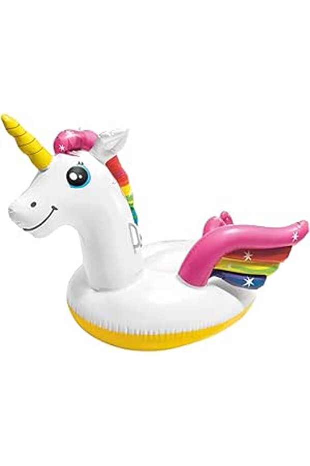 عوامة حمام سباحة على شكل وحيد القرن قابلة للنفخ - 1