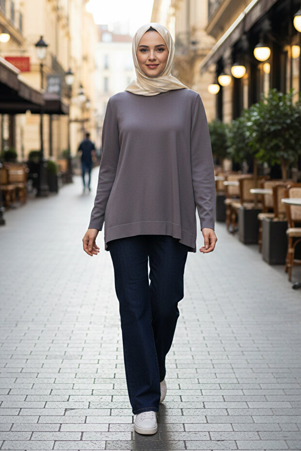 Basic Triko Tunik 902 Antrasit - 2