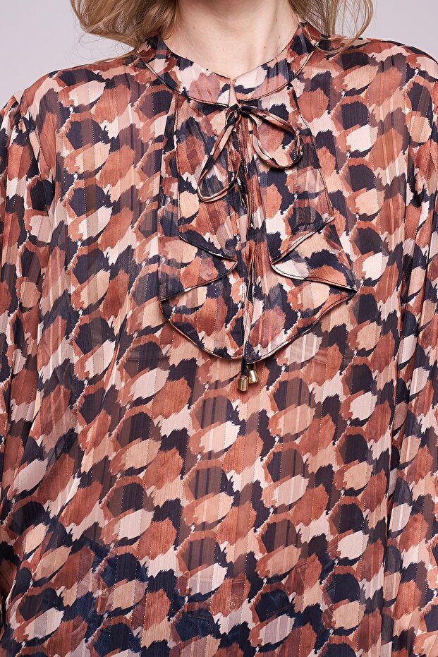 Şifon-Simli Bluz - 4