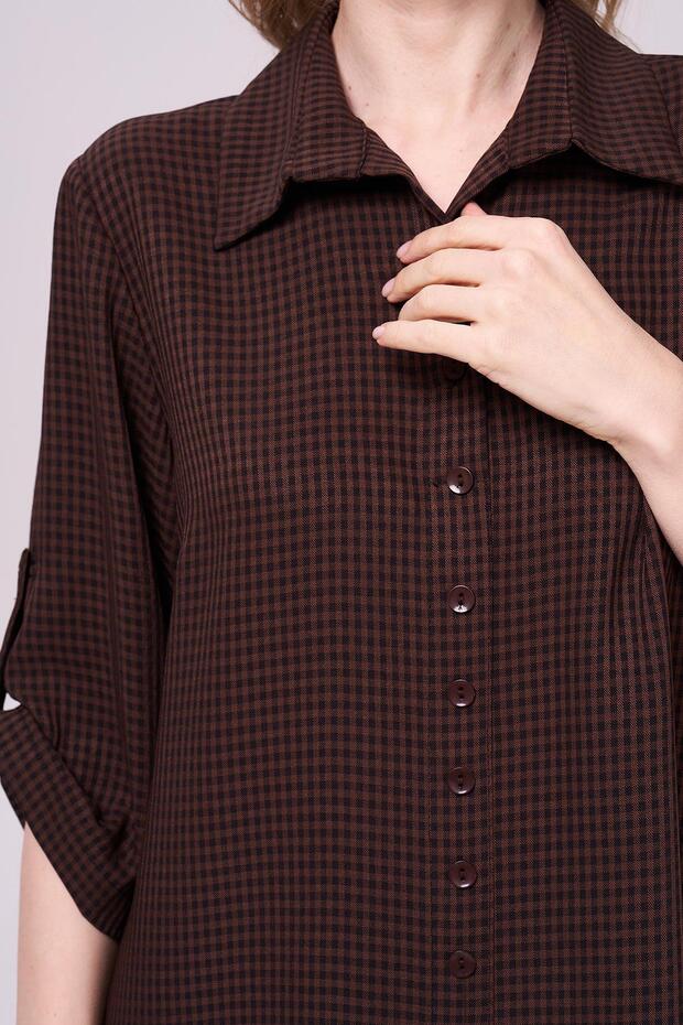 Ekose Gömlek-Bluz - 4