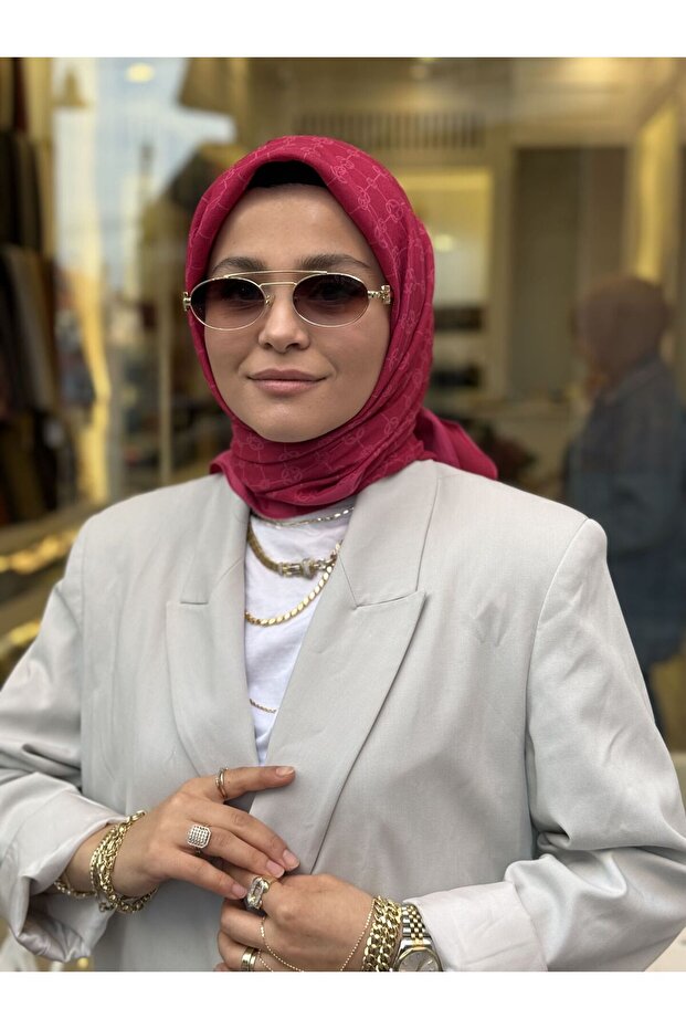 Elegance Monogram Eşarp - 2