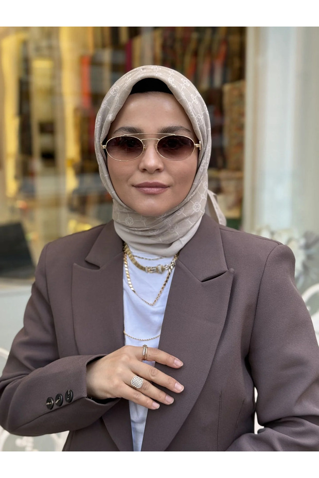 Elegance Monogram Eşarp - 2