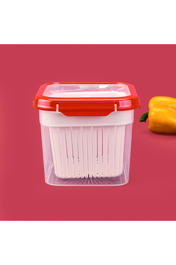 Storage Container with Strainer - Tile - 1.5 Lt - 3