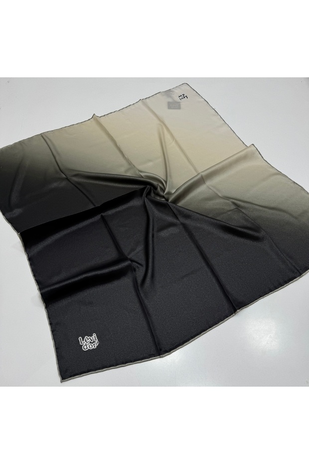 Gradient Pattern Sparkling Crystal Scarf - 1