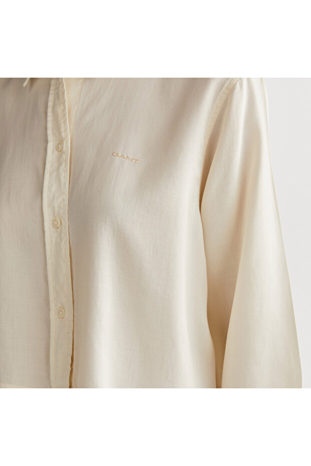 Kadın Krem Gömlek - 4