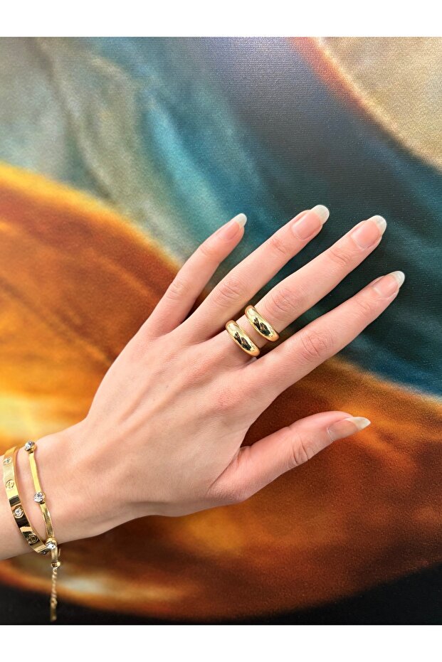 خاتم بومبيلي ذو المظهر المميز مكون من قطعتين - 3