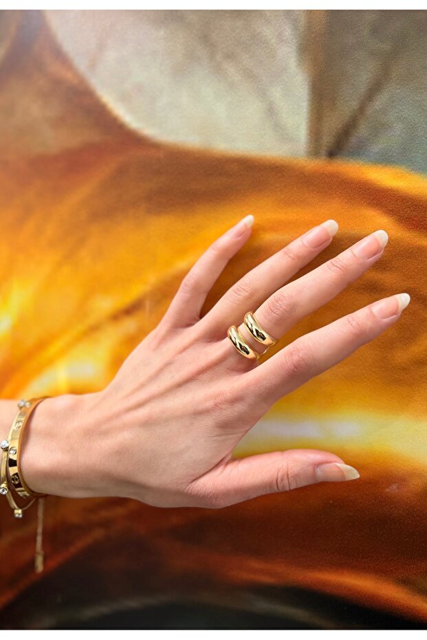 خاتم بومبيلي ذو المظهر المميز مكون من قطعتين - 6