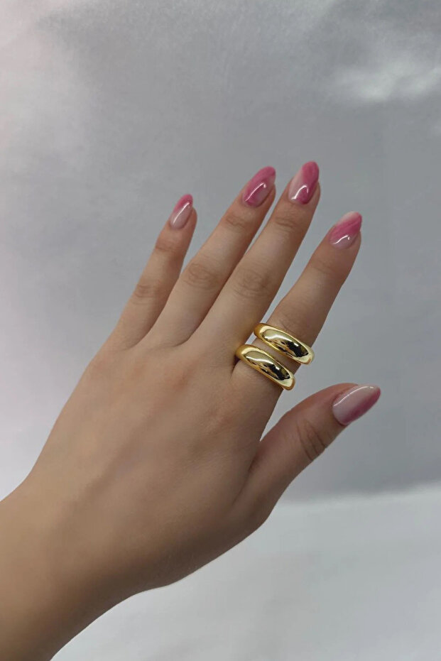 خاتم بومبيلي ذو المظهر المميز مكون من قطعتين - 5