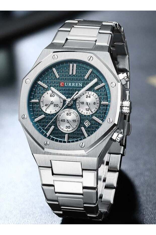 8440 Original Brand Stainless Steel Band Wrist Watch For Men