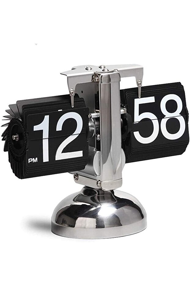 Retro Desktop Flip Clock – Aesthetic Wall Clock for Living Room, Modern Mechanical Table Clock for