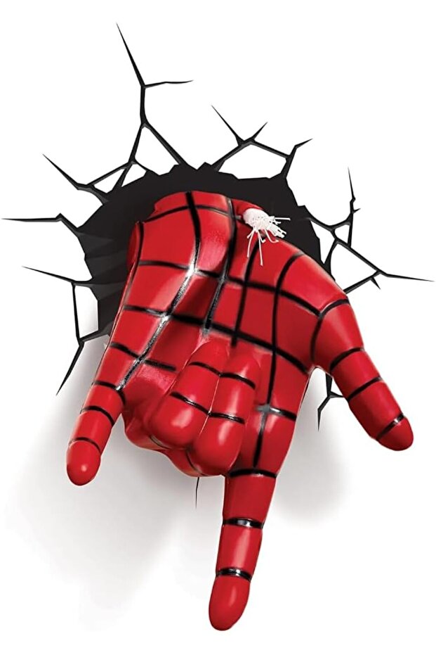 ديكور حائط ثلاثي الأبعاد على شكل يد سبايدرمان بتأثيرات ضوئية - 5