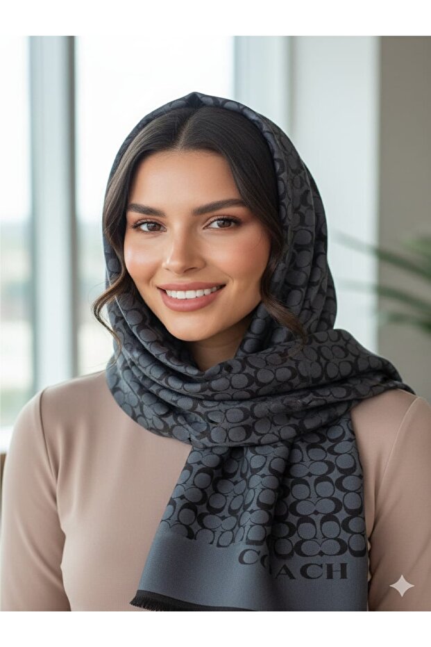 شال بنمط C مزدوج الجوانب