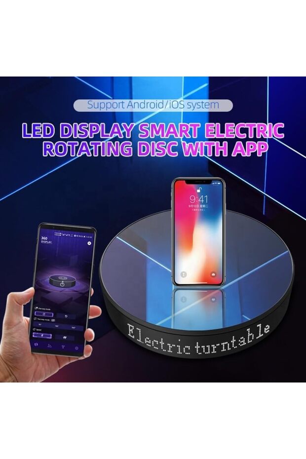 Rotating LED Display Table with Remote Control - 2