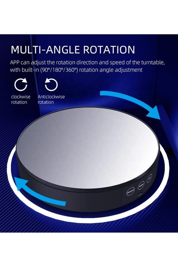 Rotating LED Display Table with Remote Control - 5
