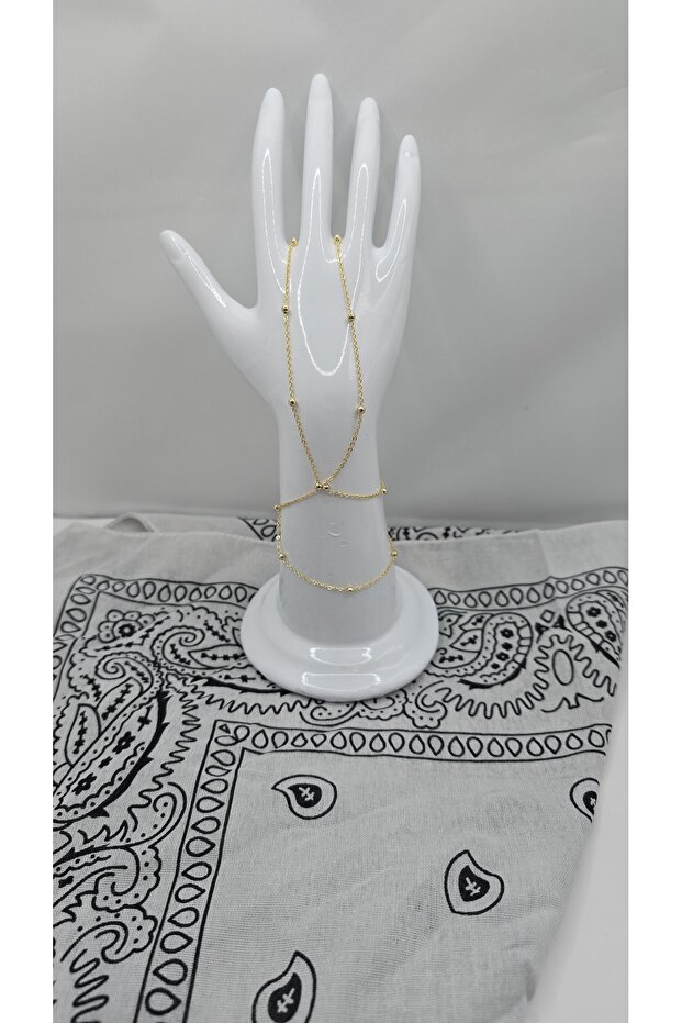Stainless Steel Gold Color Bead Themed Shahmeran