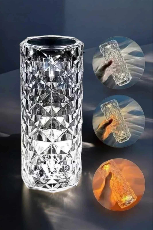 هدية مصباح ليلي كريستالي يعمل باللمس - 3